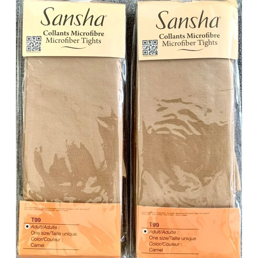 Sansha Adult Camel Footed Tights Pack of 2 Dance Ballet Jazz Tap Lyrical T99 - Picture 2 of 9